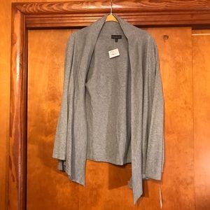 Gray Long Sleeve  Open Layered Cardigan